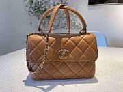 Chanel Trendy Brown CC Flap Top Handle Bag - 1