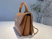 Chanel Trendy Brown CC Flap Top Handle Bag - 4