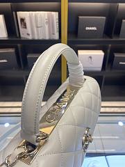 Chanel New Trendy White CC Flap Top Handle Bag - 2