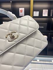 Chanel New Trendy White CC Flap Top Handle Bag - 4