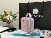 Chanel 22A Mini Vanity Caviar Pink Leather Bag - 2