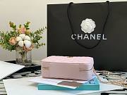 Chanel 22A Mini Vanity Caviar Pink Leather Bag - 3