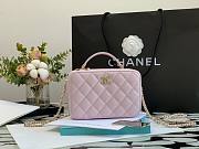 Chanel 22A Mini Vanity Caviar Pink Leather Bag - 5