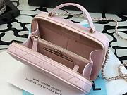 Chanel 22A Mini Vanity Caviar Pink Leather Bag - 6