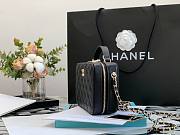 Chanel 22A Mini Vanity Caviar Black Leather Bag - 3