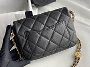 Chanel 22A Mini Caviar Black Flap Bag - 4