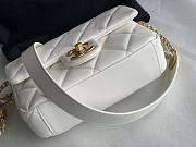 Chanel 22A Mini Caviar White Flap Bag - 5