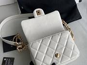 Chanel 22A Mini Caviar White Flap Bag - 4