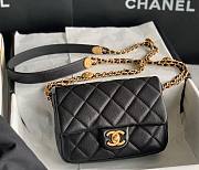 Chanel 22A Mini Caviar Black Flap Bag - 1