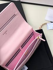 Chanel woc caviar handle pink leather bag - 2