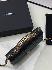 Chanel woc caviar handle black leather bag - 2