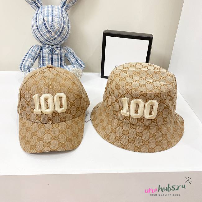 Gucci monogram hat & bucket  - 1