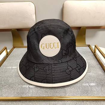 Gucci black round hat 02