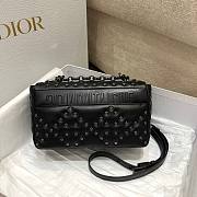 Dior Caro Lucky Star All Black Leather Bag - 4