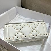 Dior Caro LuckyStar White Leather Bag  - 6