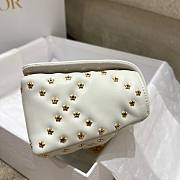 Dior Caro LuckyStar White Leather Bag  - 5