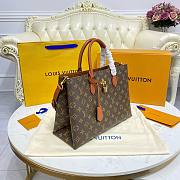 Louis Vuitton Flower Tote Shoulder Brown Bag M43550 - 4