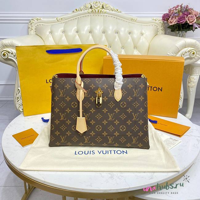 Louis Vuitton Flower Tote Shoulder Cream Bag M43550 - 1