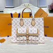 Louis Vuitton Onthego white retro colored MM bag - 1