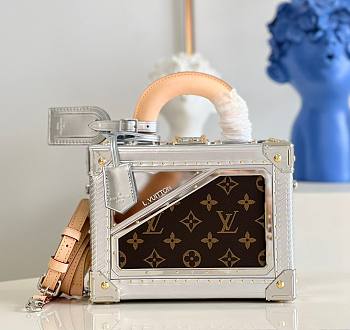 Louis Vuitton Peptite Valise silver bag