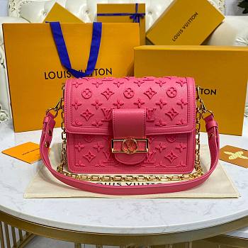  Louis Vuitton Dauphine Rose Fluo Pink Bag