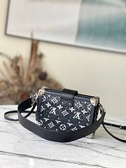 Louis Vuitton Petite Malle black denim bag - 2