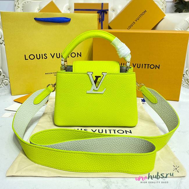 Louis Vuitton Capucines Mini Green/White Bag - 1