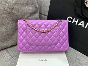 CHANEL 1112 Purple 2.55 Lampskin Flap 25cm Bag  - 2