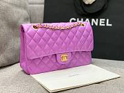 CHANEL 1112 Purple 2.55 Lampskin Flap 25cm Bag  - 4