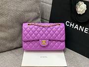 CHANEL 1112 Purple 2.55 Lampskin Flap 25cm Bag  - 6