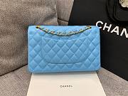 CHANEL 1112 Blue 2.55 Lampskin Flap 25cm Bag - 4