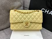 CHANEL 1112 Yellow 2.55 Lampskin Flap 25cm Bag - 4