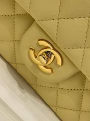 CHANEL 1112 Yellow 2.55 Lampskin Flap 25cm Bag - 5