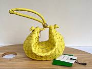 Bottega Veneta Turn Medium Yellow Intrecciato Leather Bag - 1