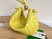 Bottega Veneta Turn Medium Yellow Intrecciato Leather Bag - 3