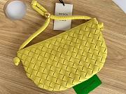 Bottega Veneta Turn Medium Yellow Intrecciato Leather Bag - 2