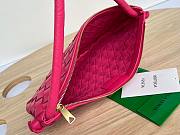 Bottega Veneta Turn Medium Pink Intrecciato Leather Bag - 2