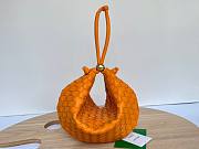 Bottega Veneta Turn Medium Orange Intrecciato Leather Bag - 1