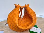 Bottega Veneta Turn Medium Orange Intrecciato Leather Bag - 3