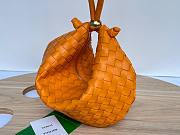 Bottega Veneta Turn Medium Orange Intrecciato Leather Bag - 5