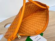 Bottega Veneta Turn Medium Orange Intrecciato Leather Bag - 6