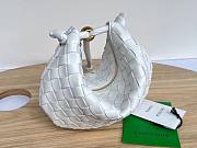 Bottega Veneta Turn Medium White Intrecciato Leather Bag - 5