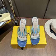 Fendi blue heeled sandal - 2