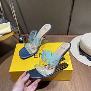 Fendi blue heeled sandal - 3