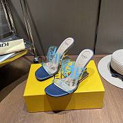 Fendi blue heeled sandal - 5