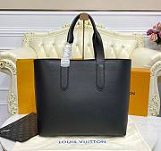 Louis Vuitton Giant Cabas Voyage Black Leather Bag - 4