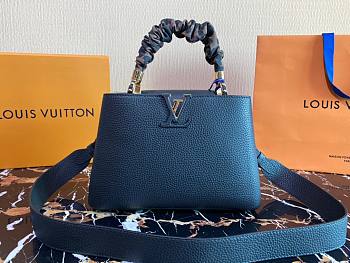 Louis Vuitton Capucines MM Black Bag