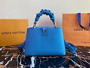 Louis Vuitton Capucines MM Blue Bag - 1