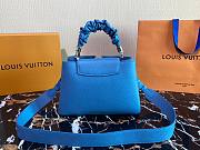 Louis Vuitton Capucines MM Blue Bag - 5