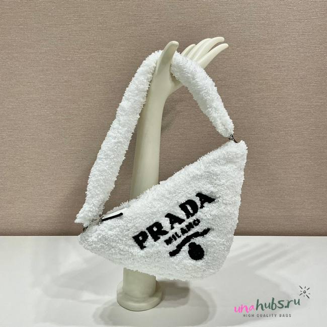 Prada black/white terrycloth Pouch  - 1